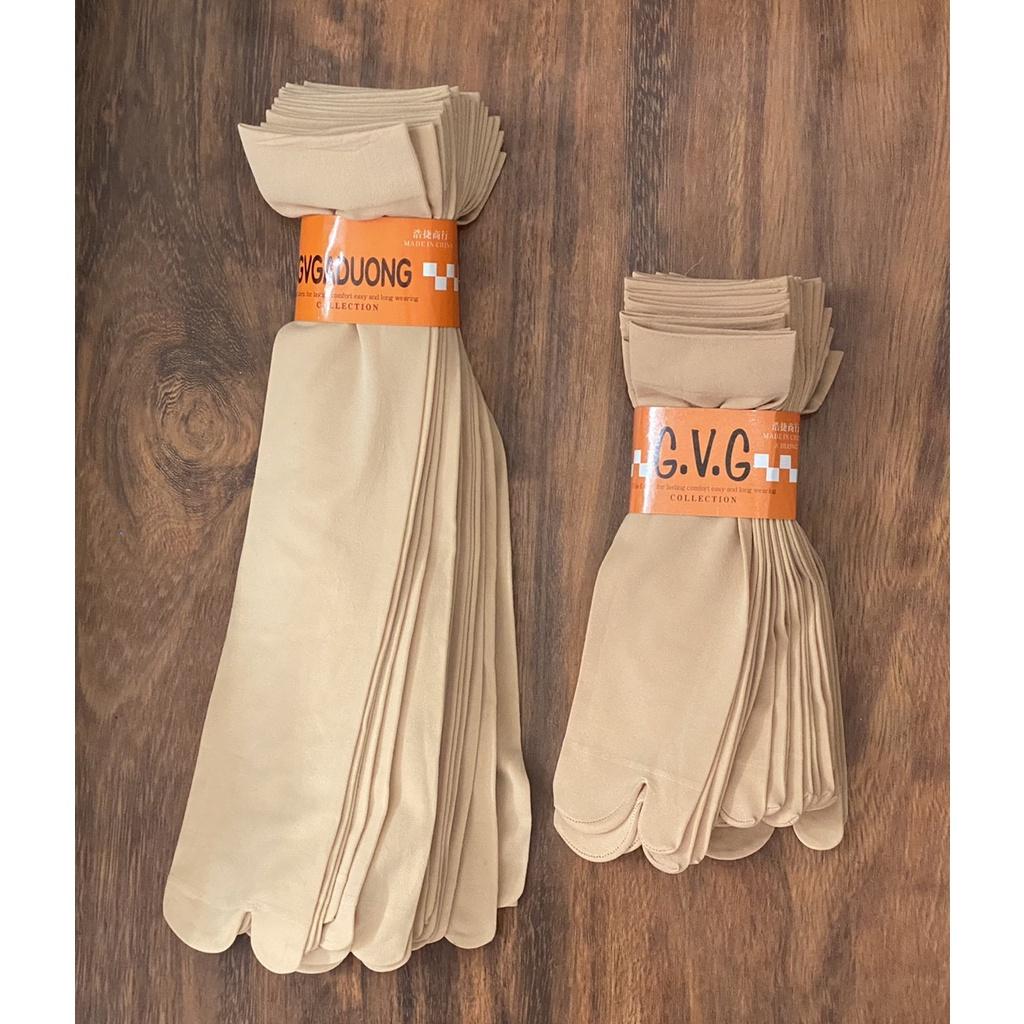 Combo 10 đôi vớ nữ da , dài và ngắn ,xỏ ngón , co giãn tốt , mịn , ảnh thật , bảo đảm giao đúng hàng