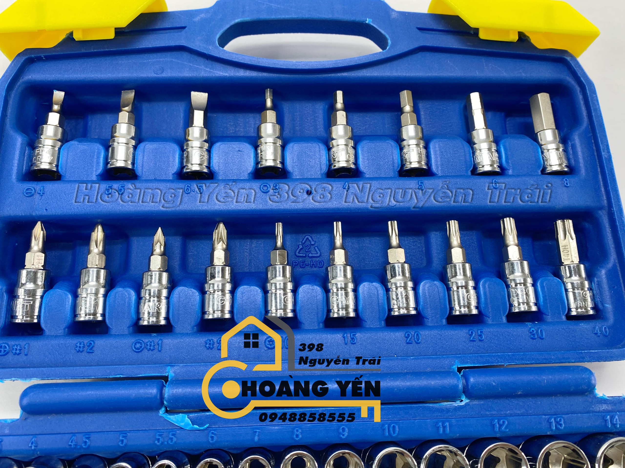 Bộ dụng cụ đa năng đầu tovit đầu tuýp 38 chi tiết chính hãng C-MART