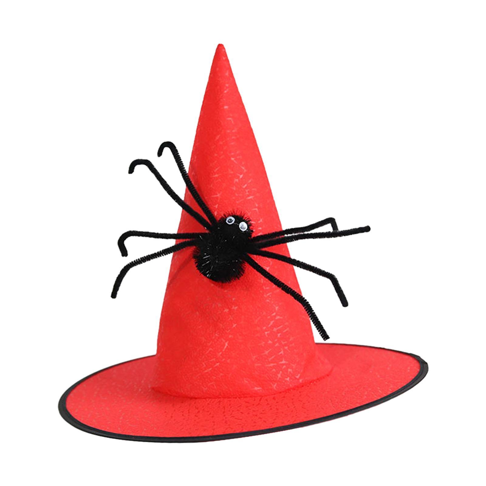 Witch Hat Cap Halloween Costume Accessory for Cosplay Masquerade Fancy Dress