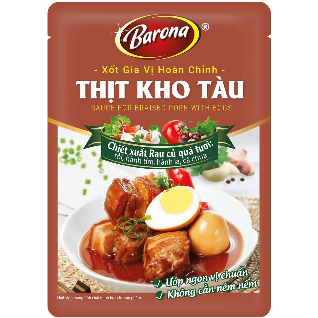 Xốt Gia Vị Hoàn Chỉnh Barona - Thịt Kho Tàu 80g