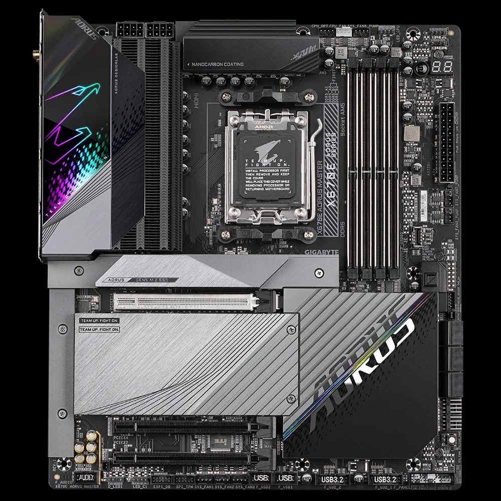 Mainboard Gigabyte X670E AORUS MASTER Socket AM5 - Hàng Chính Hãng 