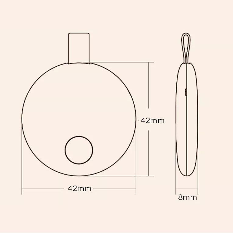 Thiết bị chống thất lạc mini thông minh Ranres 10g tiện dụng