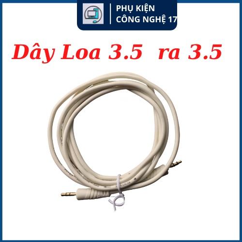 Dây Loa 1 ra 1 jac 3.5 trắng