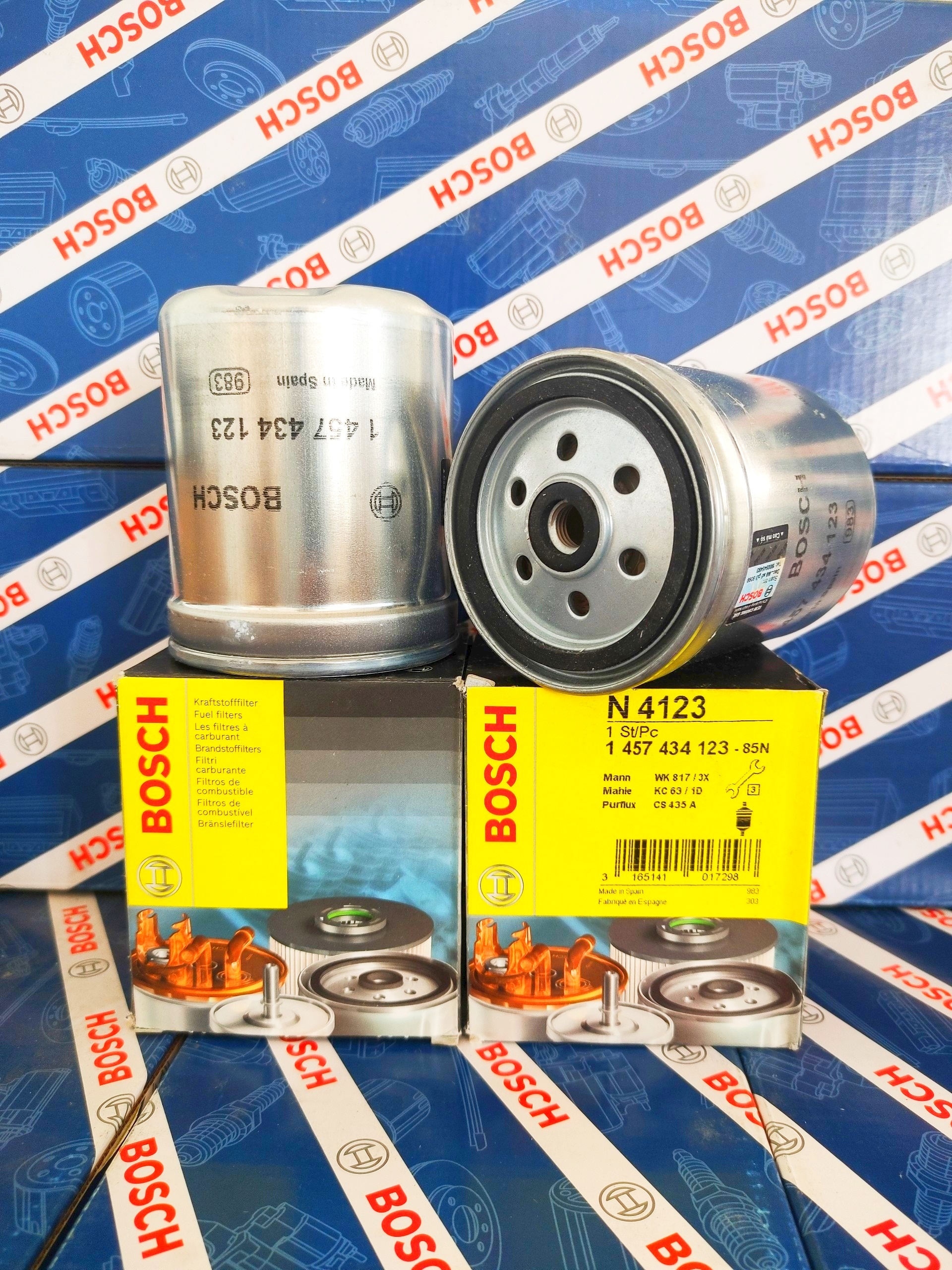 Lọc Nhiên Liệu Mercedes MB100 MB140 Ssangyong Korando Musso Diesel/Máy Dầu - Bosch N4123