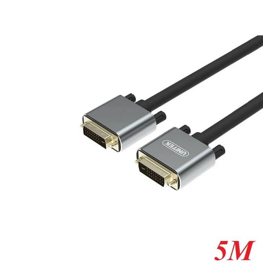 CÁP DVI 24+1 DÀI 5M UNITEK (Y-C210DGY) - HÀNG CHÍNH HÃNG