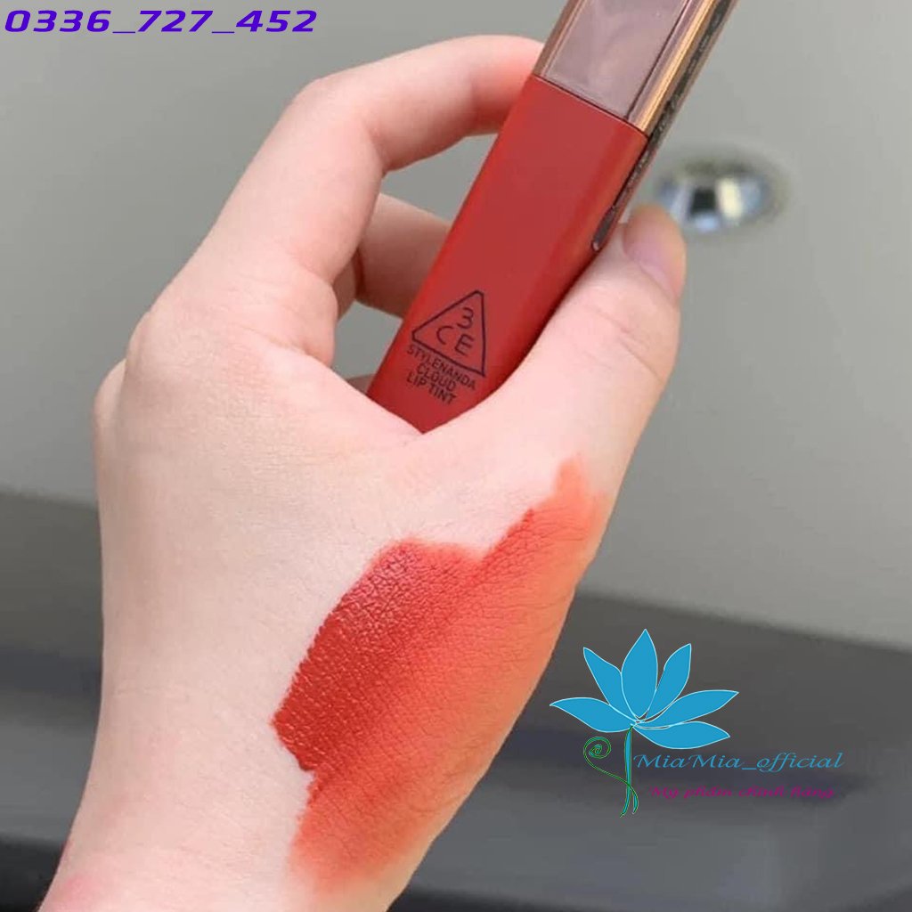 Son 3CE Cloud Lip Tint Needful Sắc Son Đỏ Gạch Thời Thượng