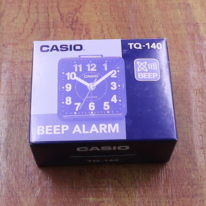 Đồng Hồ Để Bàn - Du Lịch Casio TQ-140-1BDF - Có Báo Thức - Kích Thước ( 5.7 x 5.7 x 3.3 cm )