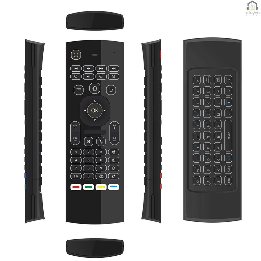 Bộ bàn phím và chuột không dây 2.4G 6 trục điều khiển cảm ứng chuyển động IR cho Mini PC Smart TV Android