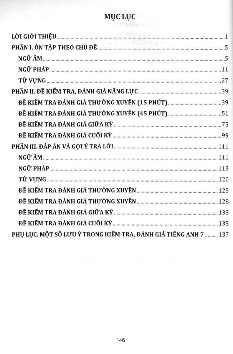 Đề Kiểm Tra Đánh Giá Năng Lực Môn Tiếng Anh Lớp 7 _EDU