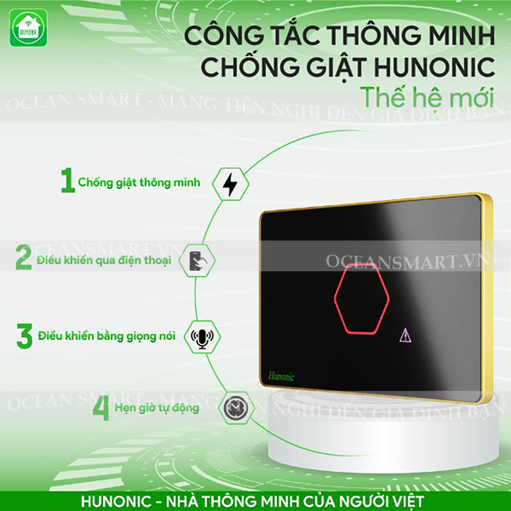 Công Tắc Chống Giật Bình Nóng Lạnh Thông Minh Premium - CTCG-PRE