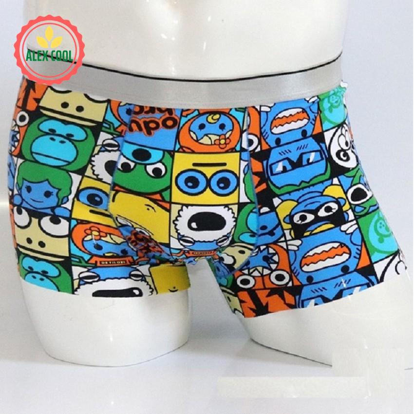 Combo 4 Quần sịp quần lót nam sịp doremon hoạt hình thun lạnh siêu nhẹ