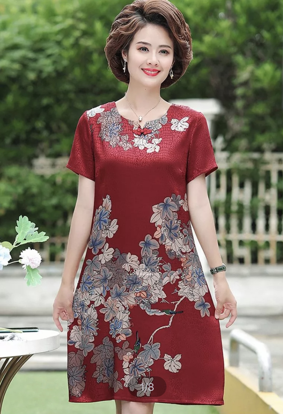 Đầm suông trung niên vải siêu đep.Đầm big size.Đầm suông giấu bụng, đầm tiệc, đầm dạo phố sang trọng, thời trang trung niên đẹp