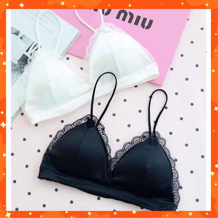 Áo Bra Lụa Áo Ngực Đệm Mỏng Mặc Sexy hàng free size