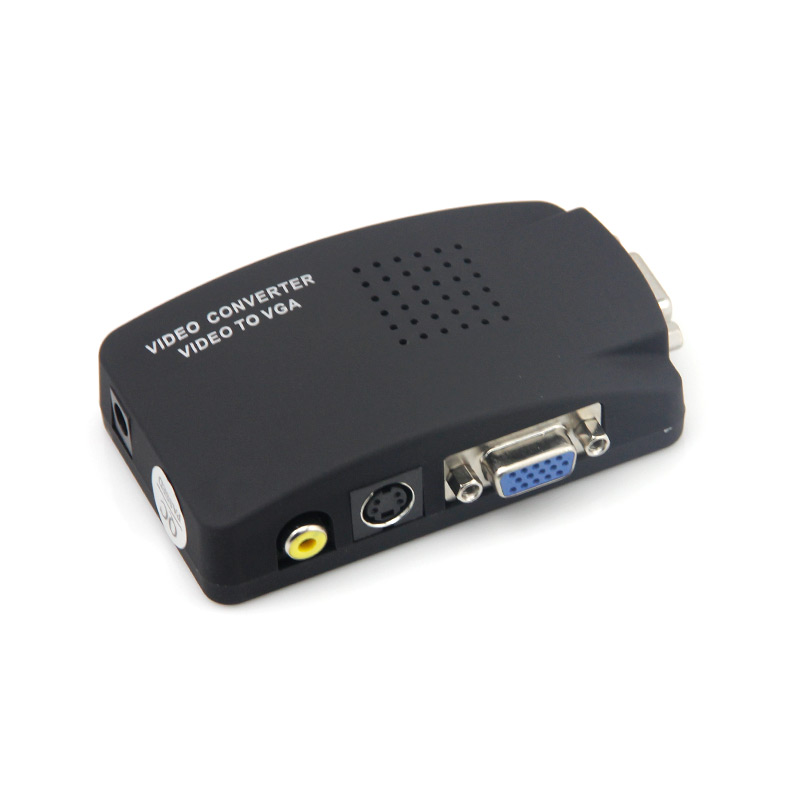 Bộ chuyển đổi AV video sang VGA (đen) - Hàng Nhập Khẩu