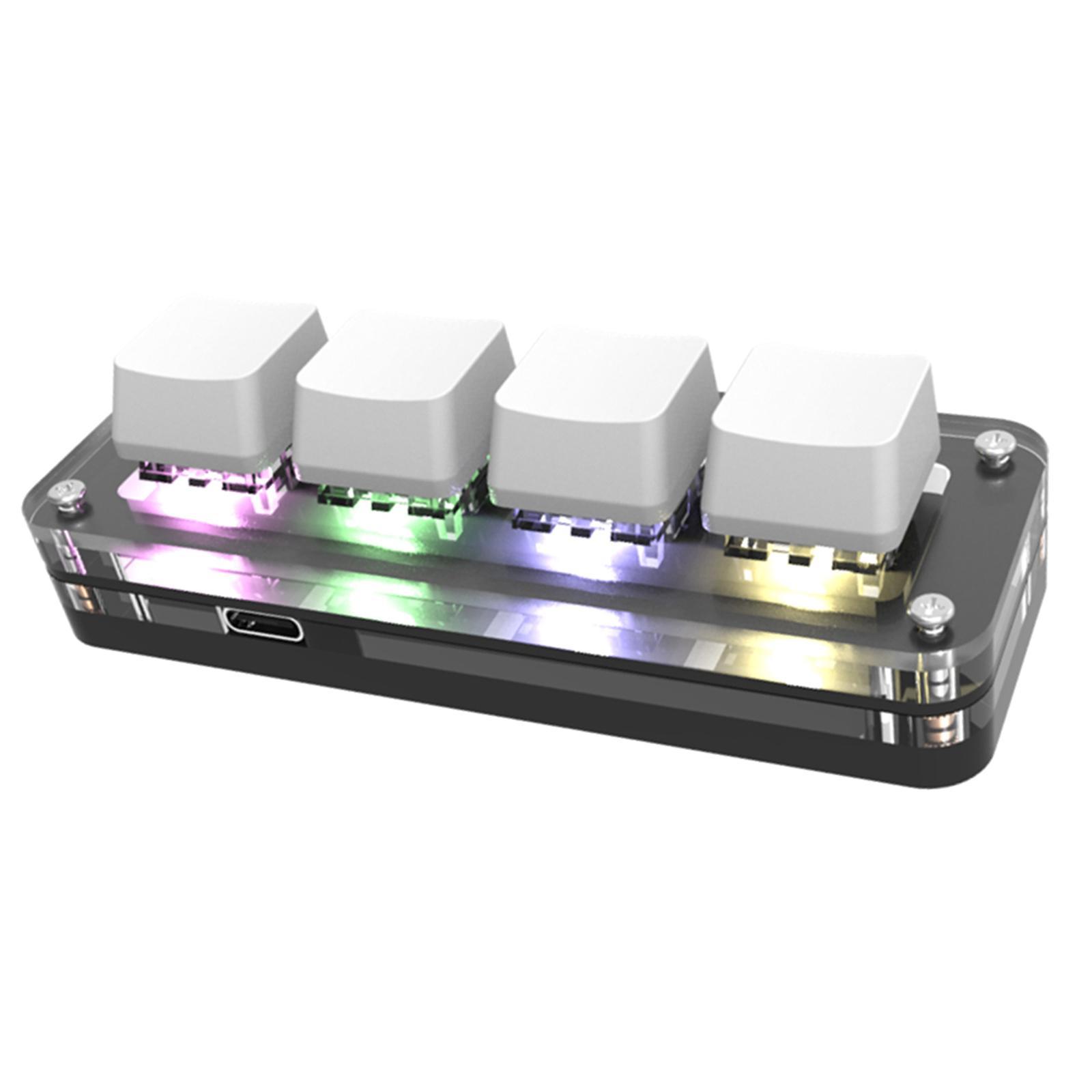 Keyboard RGB Keys Upgrade Parts Mechanical for Linux Programming Gaming , White