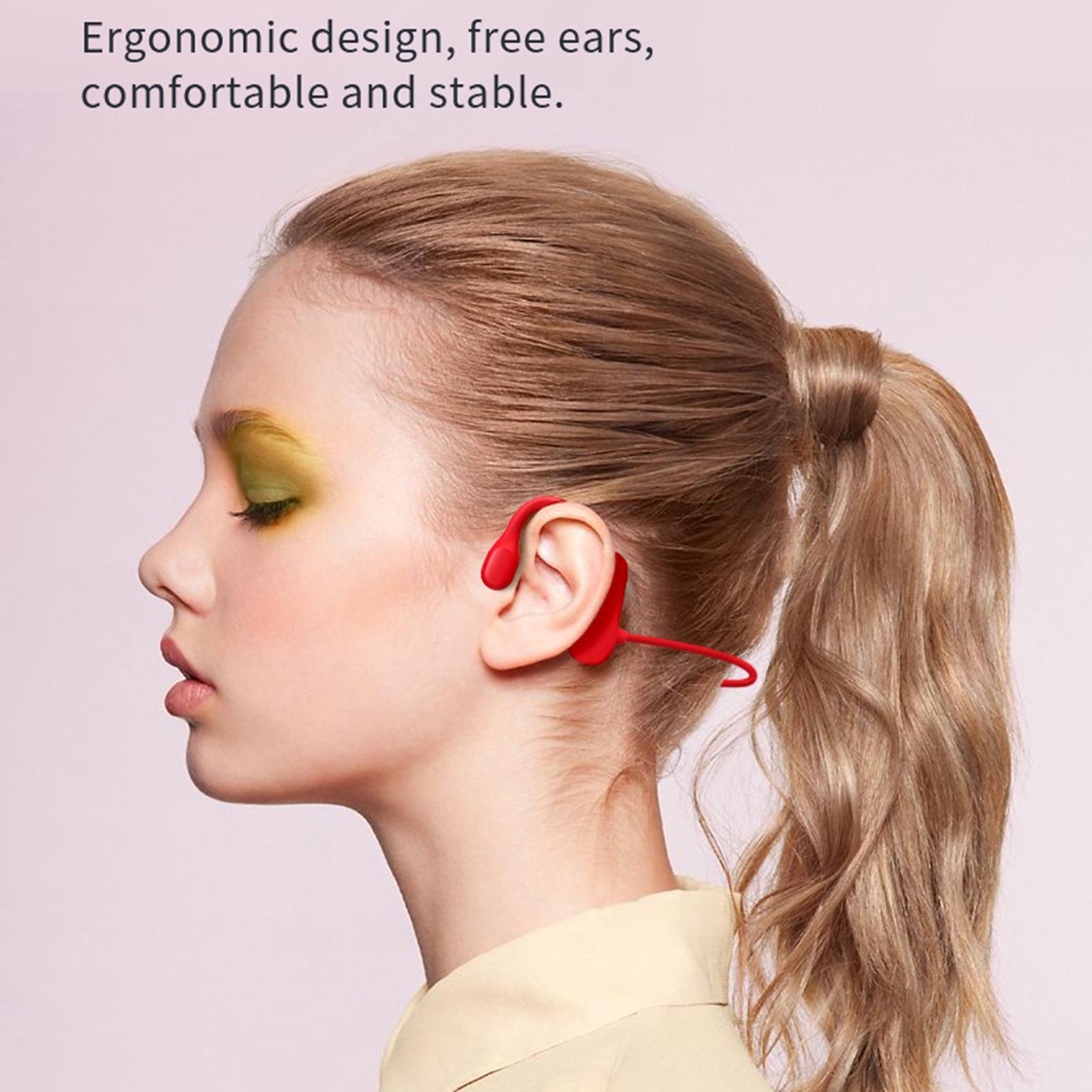 Wireless Headphones 170mAh Double Ears Waterproof for Swimming Sport Indoor