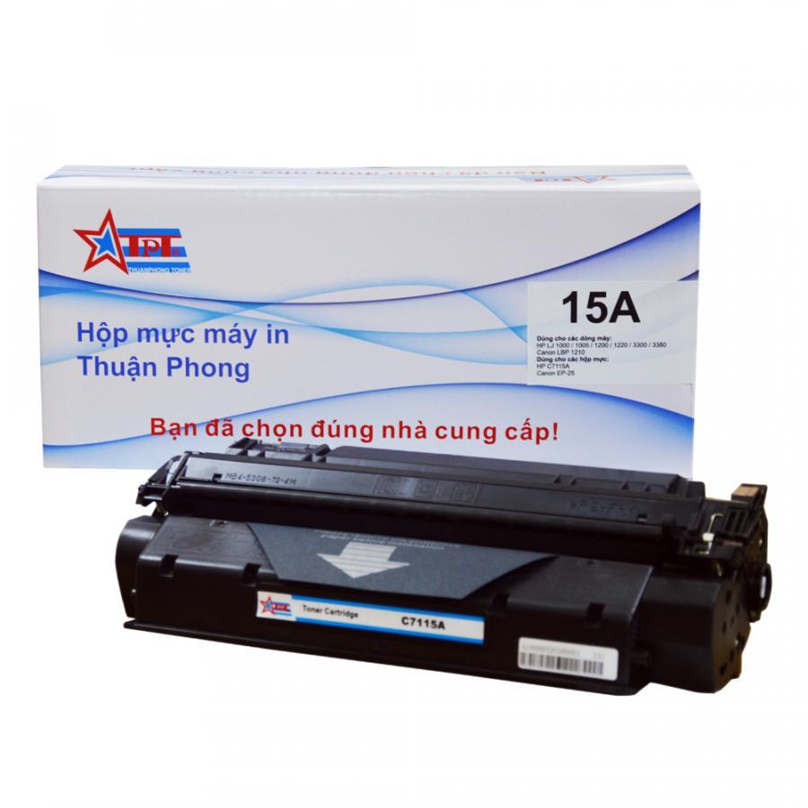 Hộp mực Thuận Phong 15A dùng cho máy in HP LJ 1000/ 1005/ 1200/ 1220/ 3300/ 3380/ 1300/ 1150/ Canon LBP 1210 - Hàng Chính Hãng