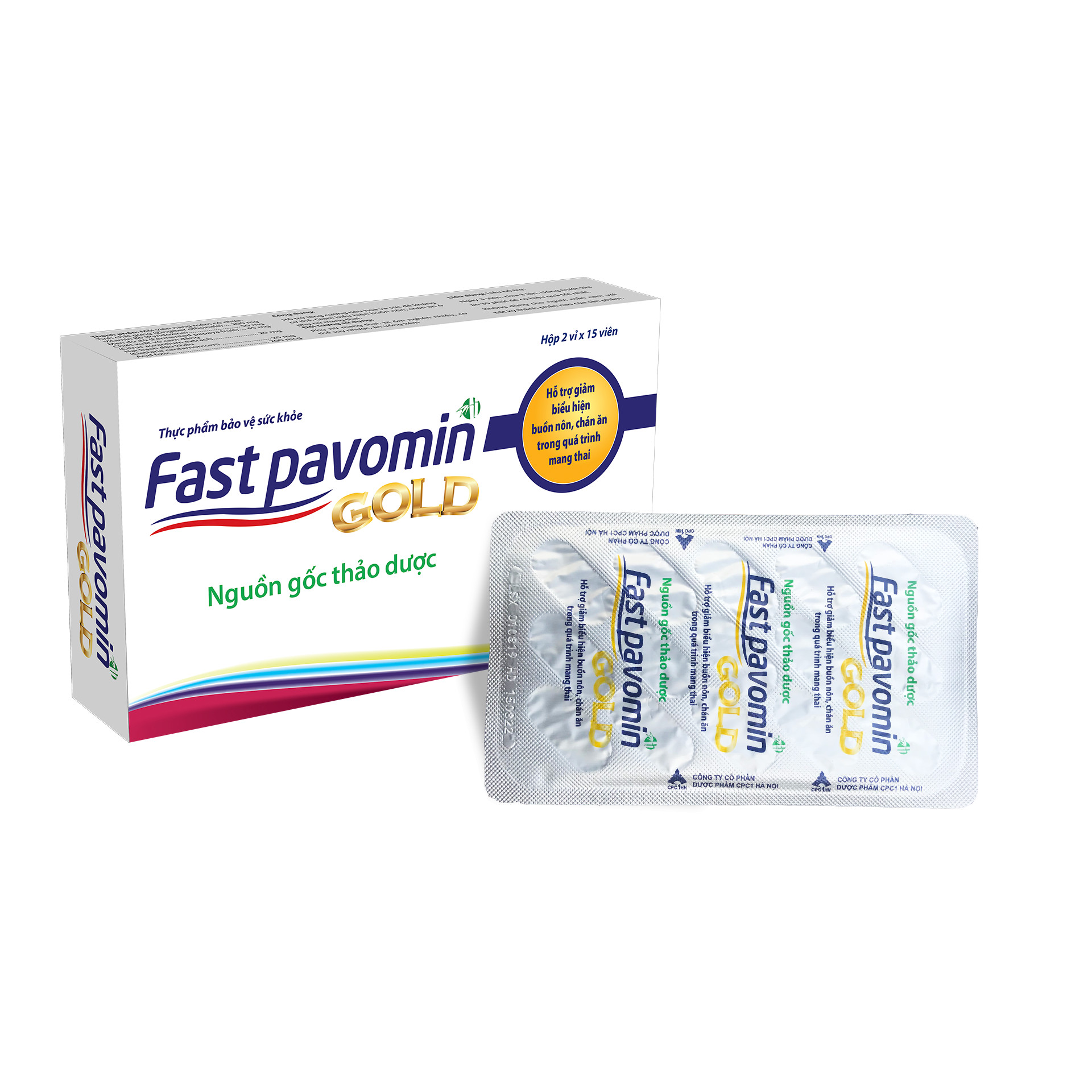 Giảm Ốm Nghén Ở Phụ Nữ Có Thai - Fast Pavomin Gold - Viên Uống Giảm Buồn Nôn, Chán Ăn, Hỗ Trợ Tiêu Hóa, Tăng Cường Miễn Dịch Ở Phụ Nữ Có Thai
