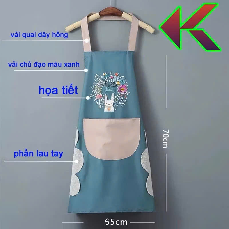 Tạp Dề Pha Chế Chống Thấm Nước, Dễ Dàng Vệ Sinh, Nấu Ăn Tiện Dụng - HÀNG CHÍNH HÃNG MINIIN