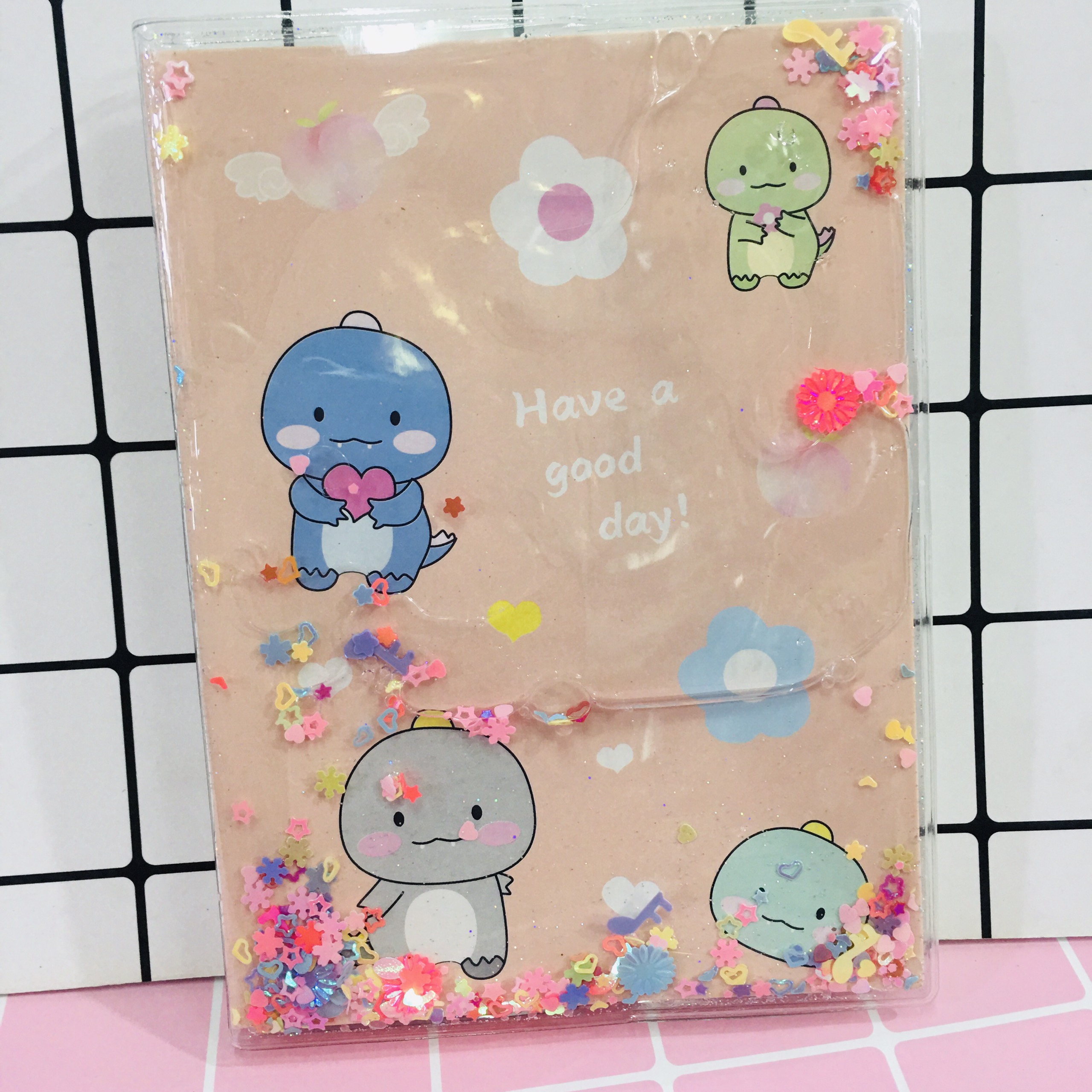 SỔ TAY bìa nhũ nước chảy siêu dễ thương