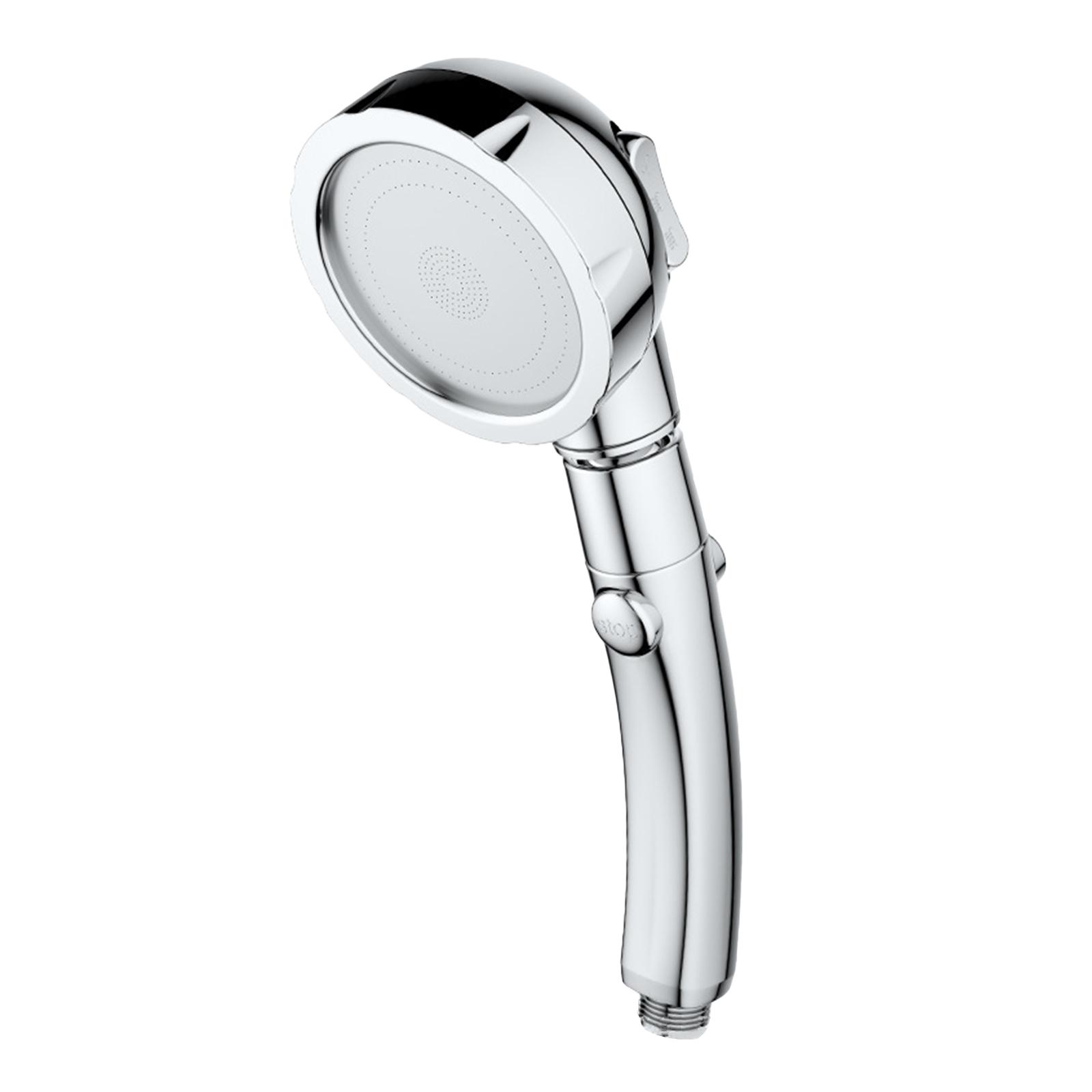Handheld Shower Head with ON/Off Pause 3 Settings High Pressure Showerhead Adjustable Detachable Bathroom Shower Head