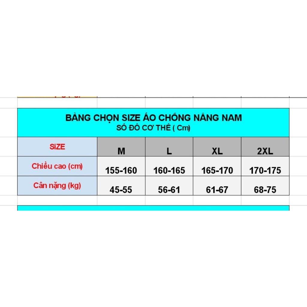 Áo Chống Nắng Nam Vải Kim Cương Chống Tia UV Thoáng Mát Mới Nhất 2022