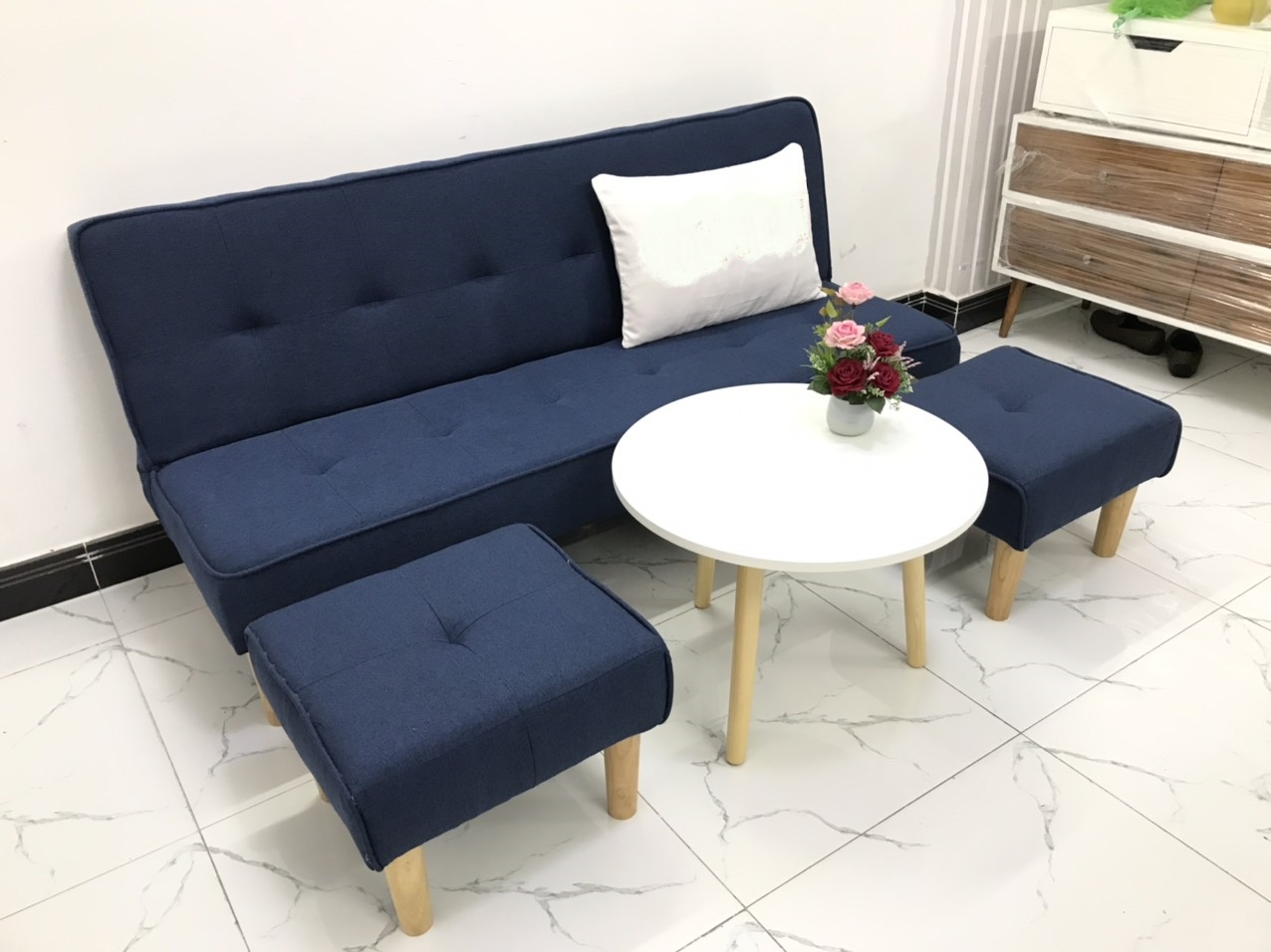 Bộ ghế sofa bed 1m7x90, sofa giường phòng khách sivali5