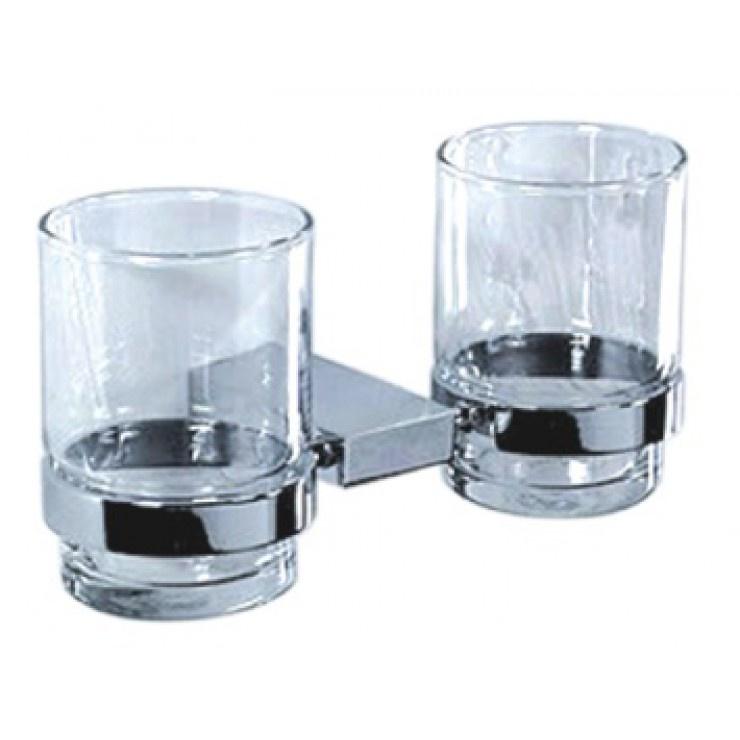 KỆ LY ĐÔI  ĐẾ ĐÚC INOX 304 SÁNG BÓNG KL-12