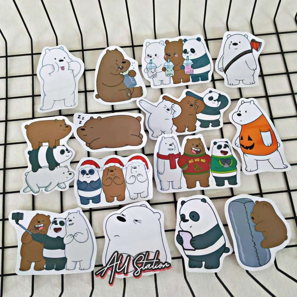 Set 5 sticker trang trí mũ bảo hiểm, balo, máy tính nhiều chủ đề - chống trầy