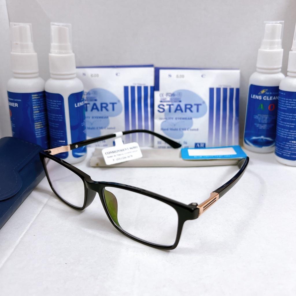 Kính lão thị viễn thị nam nữ tròng chống UV antiblue chống mỏi KVT650UNIQUI cao cấp