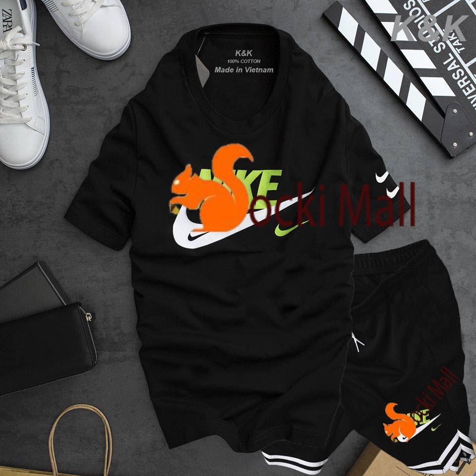 Thời trang trẻ em - Bộ quần áo ngắn tay bé trai, bé gái mặc cùng nhau, chất cotton mát mẻ - SockiMall