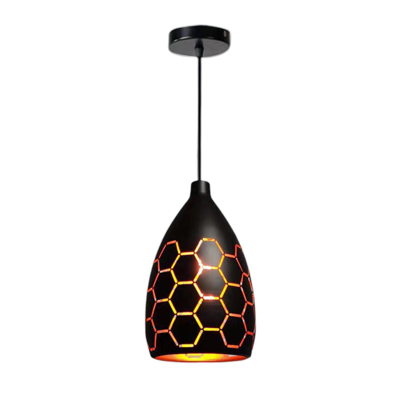 Retro Iron Chandelier LED Lamp Pendant Light Cafe Bedroom Dining Room Decor