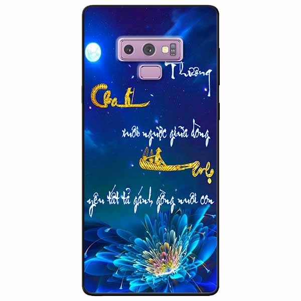 Ốp lưng in cho Samsung Note 9 Mẫu Thư Pháp Cha Mẹ