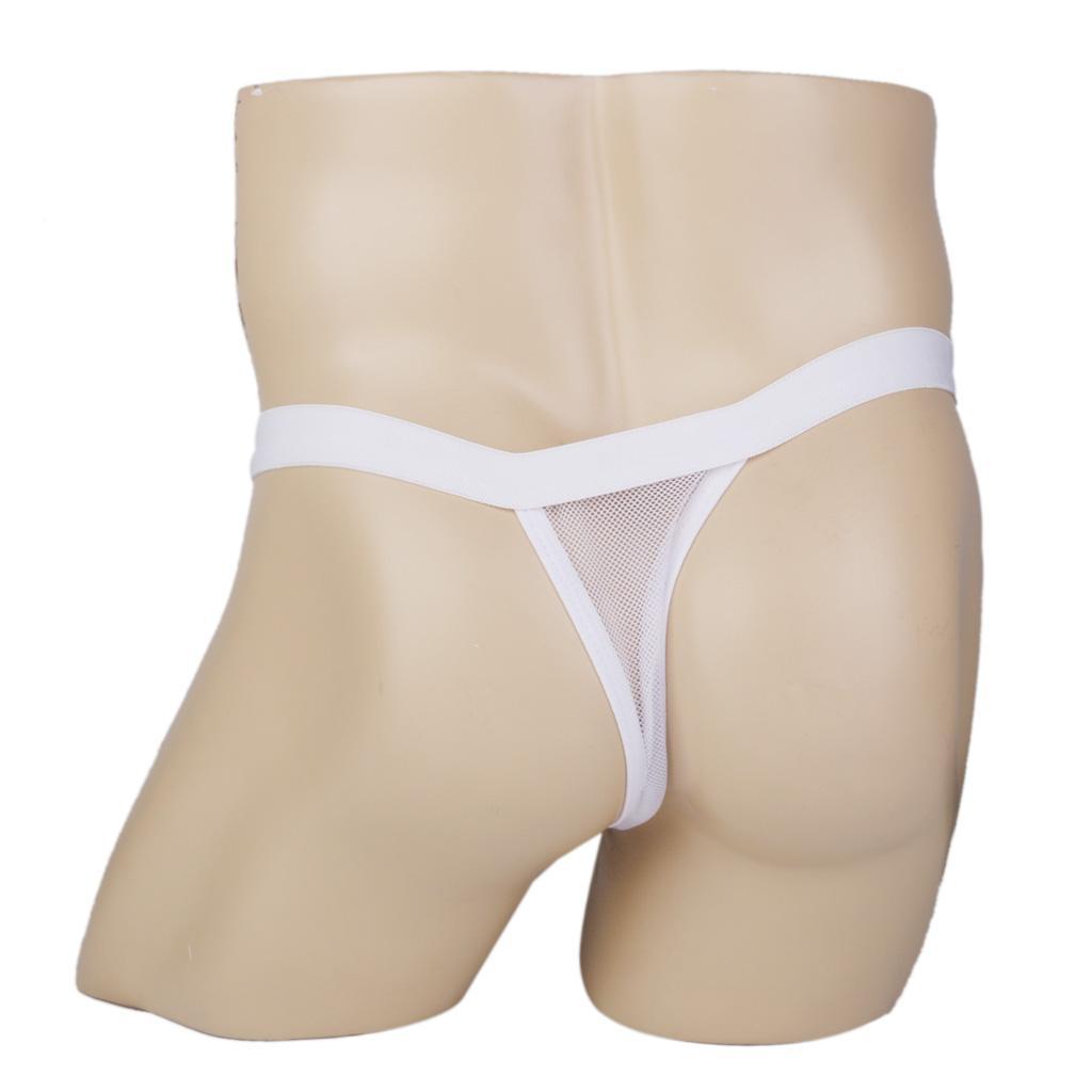2/pack Mens Stretch Sheer Mesh Briefs Pouch Panties Underwear Lingerie
