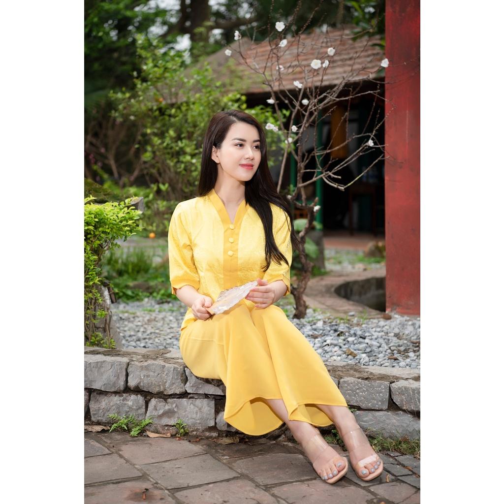 Bộ đi chùa️Hàng Cao Cấp️bộ bà ba, bộ đồ lam cho các Phật tử - Tây Phương