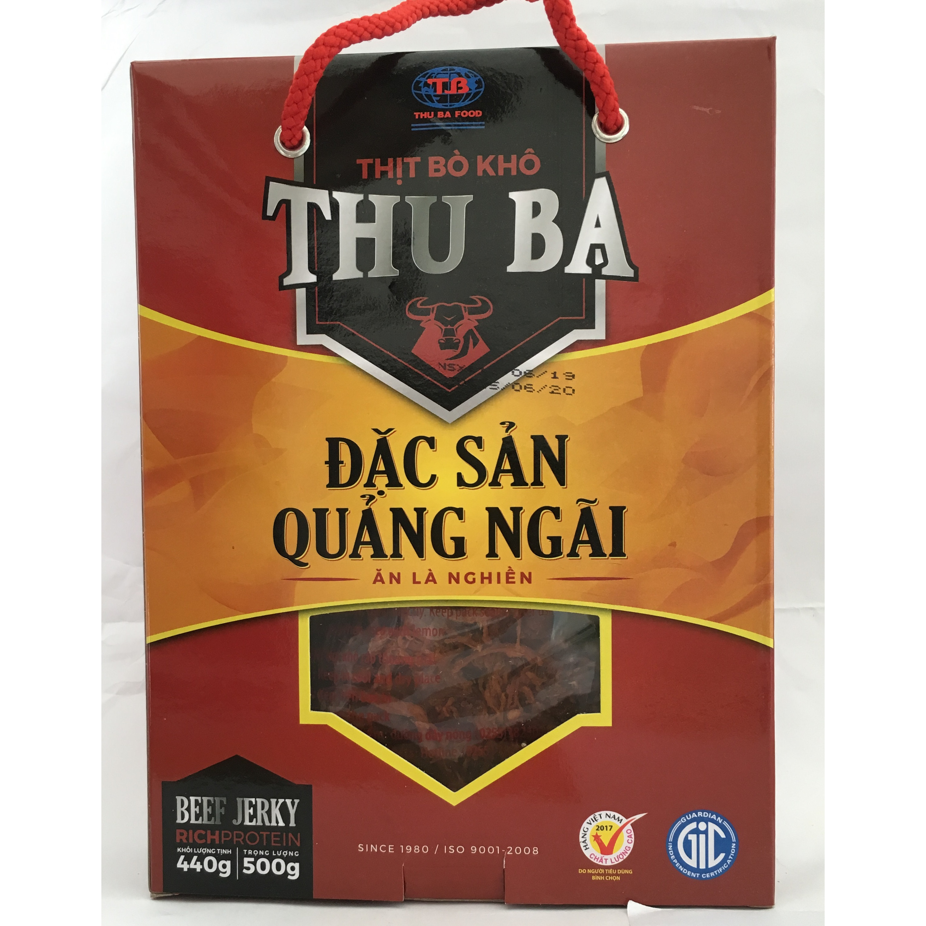 Bò Khô Thu Ba 500g loại sợi