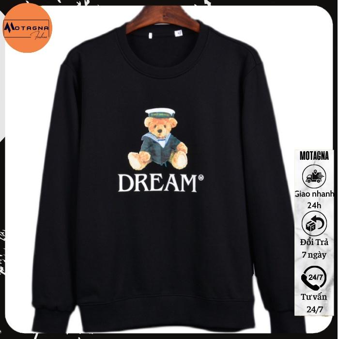 Áo thu đông dài tay, Áo sweater chất đẹp kiểu dáng Hàn Quốc in DREAM mã NZ610