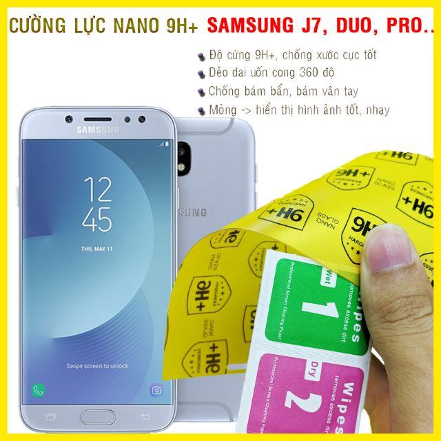 Dán cường lực dẻo nano dành cho Samsung J7 2016, J7 Duo, J7 Plus, J7 Prime, J7 Pro