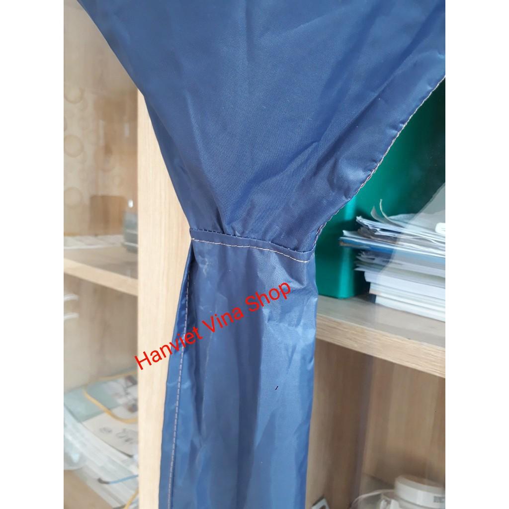 Áo vệ sinh máy lạnh có đuôi, giá rẻ siêu sốc - Xanh đen - kèm 2 dây sỏ