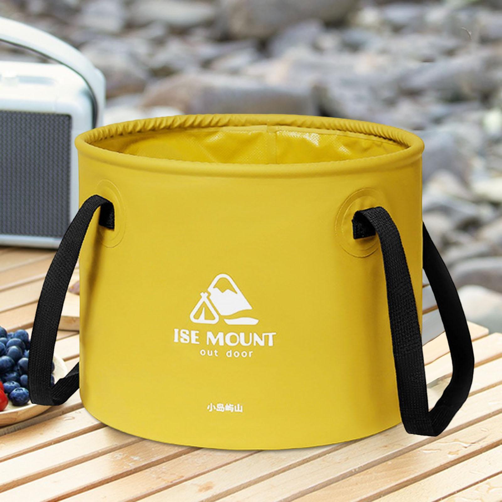 Round Collapsible Bucket 10L Water Container Durable Multifunction for Car Washing