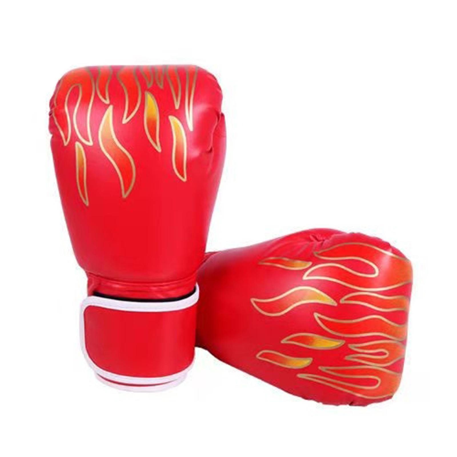 Boxing Gloves Muay Thai Kick Boxing Leather Sparring Heavy Bag Workout MMA Leather Gloves Mitts Work for Men & Women
