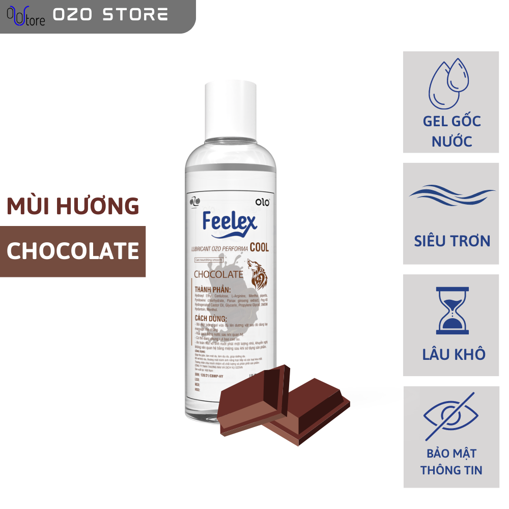 Gel bôi trơn OZO Lubricant Performa Cool gấp đôi độ trơn, nhiều mùi hương - Chai 250ml
