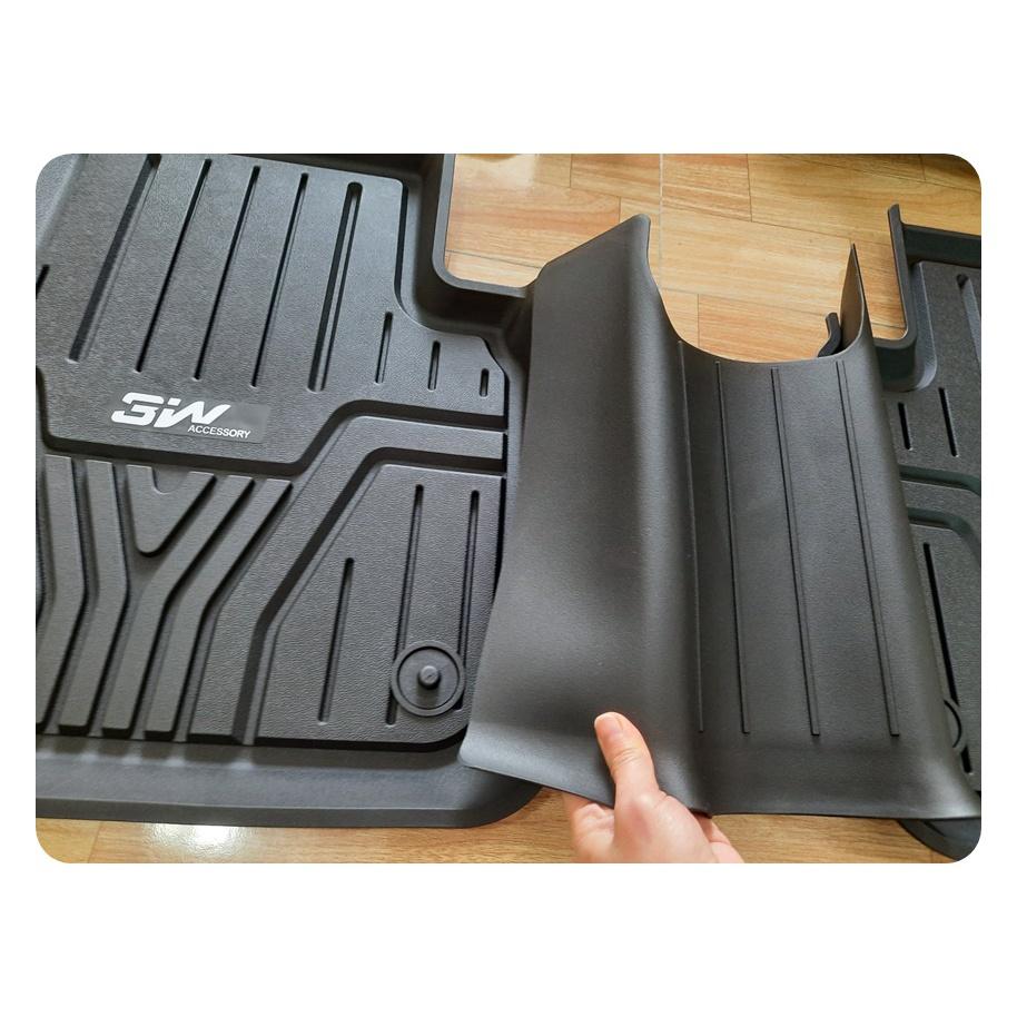 Thảm lót sàn xe ô tô HONDA ACCORD 2013 - 2017 đến nay Nhãn hiệu Macsim 3W chất liệu nhựa TPE đúc khuôn cao cấp - màu đen