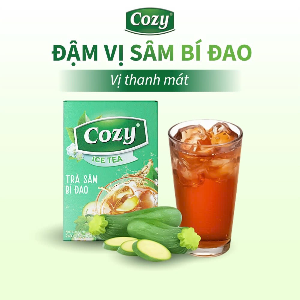 Cozy Icetea Sâm Bí Đao 16 gói x 15g Hộp