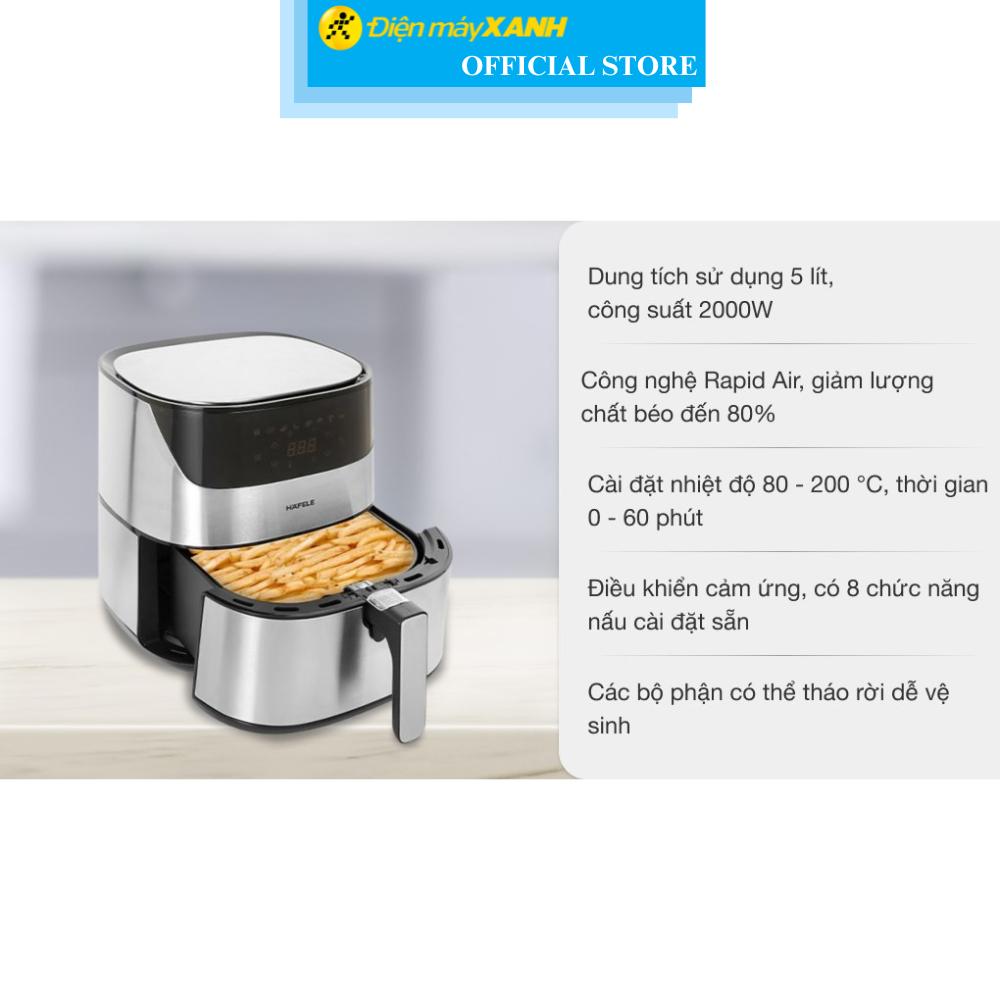 Nồi chiên không dầu Hafele AF-T5A (535.43.712) 5 lít - Hàng Chính Hãng