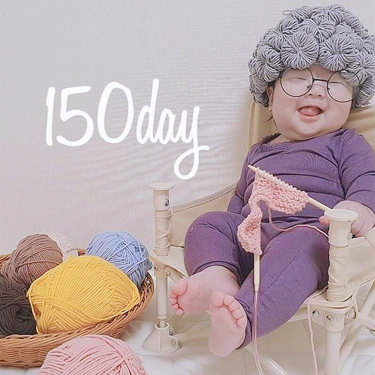 Trẻ Em Nón Bé Gái Bé Trai Dễ Thương Bà Già Người Phụ Nữ Tóc Tóc Giả Bộ Đội Beanies Sợi Len Dệt Kim Trẻ Em Bé Mũ Chụp Ảnh đạo Cụ 3M-5T