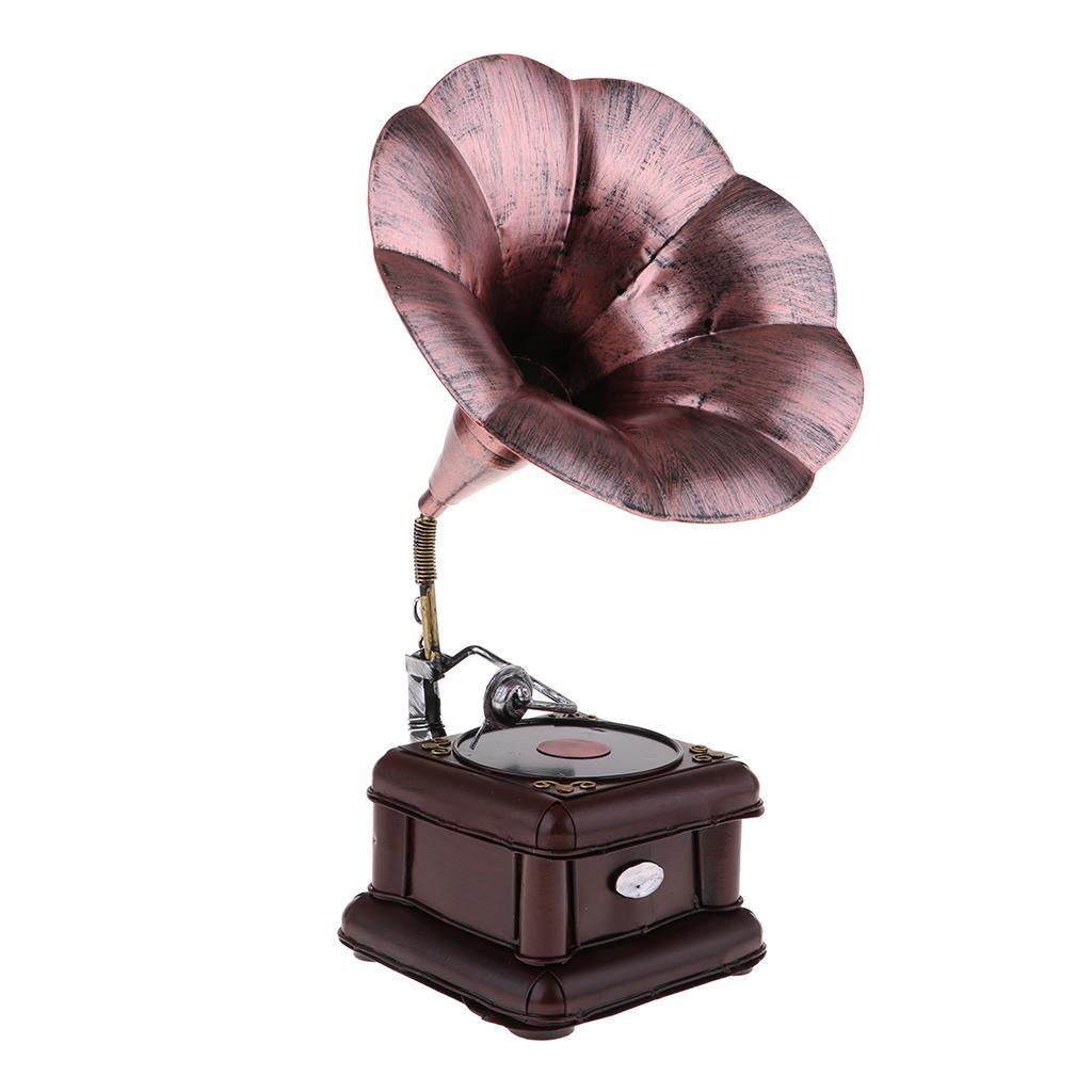 Vintage Phonograph with   Home  Decoration,Bronze