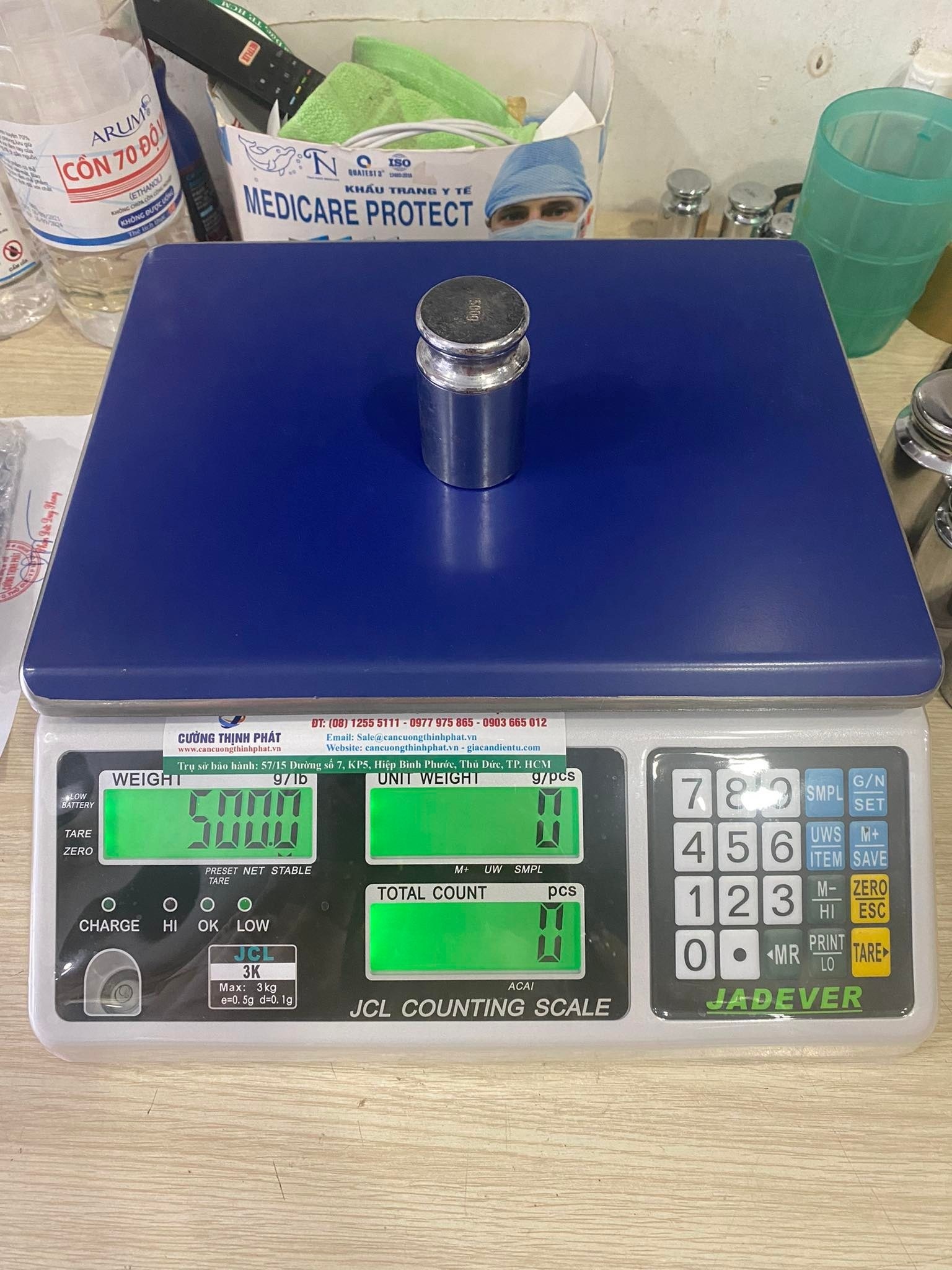 CÂN ĐẾM SỐ LƯỢNG, CÂN ĐIỆN TỬ - 15KG x 0.5G, ĐẾM MẪU