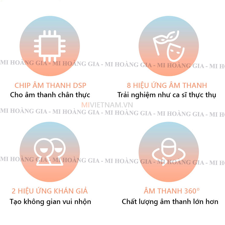 Microphone mini cầm tay không dây Yue Mi - YMMKF007 kết nối Bluetooth - Hàng chính hãng