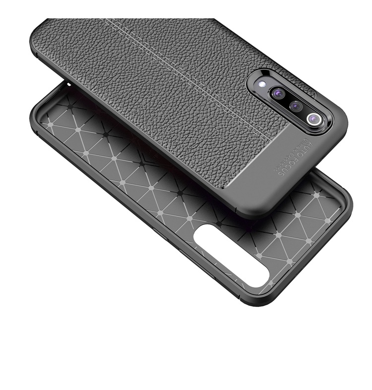 Ốp lưng silicon dẻo giả da Auto Focus cao cấp dành cho Xiaomi Mi 9 SE - Hàng chính hãng
